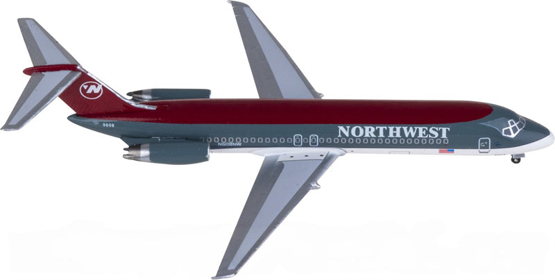 AeroClassics Northwest Airlines McDonnell Douglas DC-9-32 N608NW 1:400 Diecast Model view 1