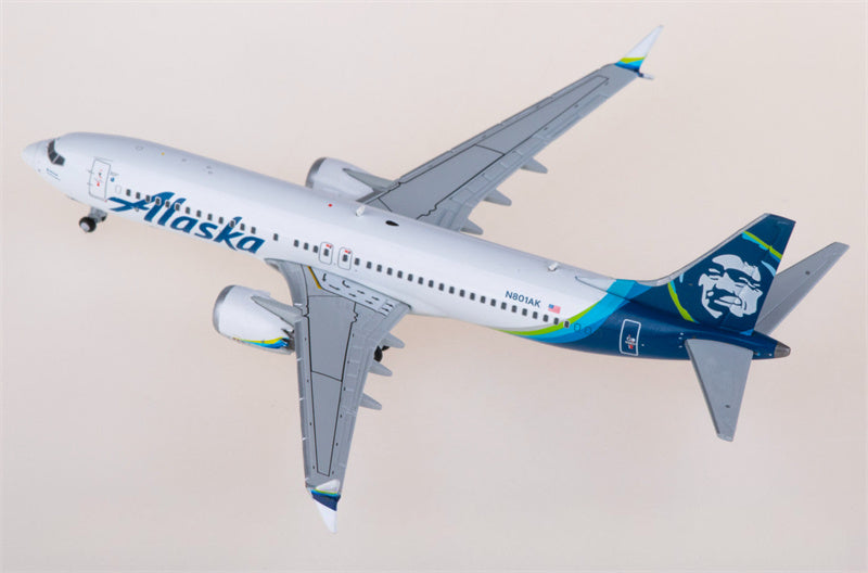 Geminijets Alaska Airlines Boeing 737 MAX 8 N801AK 1:400 diecast plane Diecast Model view 3