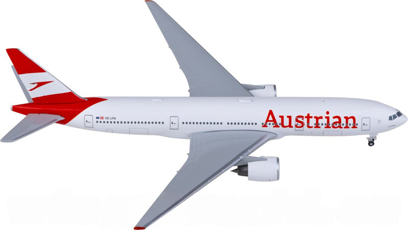 Herpa Austrian Airlines Boeing 777-200 OE-LPA 1:500 Diecast Model view 1