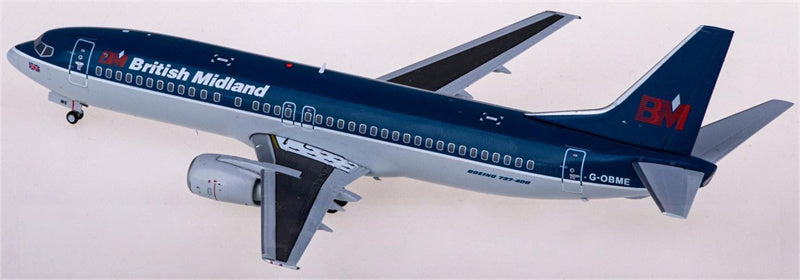 JC Wings British Midland Airways Boeing 737-400 G-OBME 1:200 Diecast Model view 2