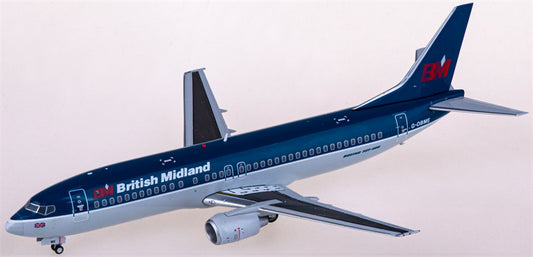 JC Wings British Midland Airways Boeing 737-400 G-OBME 1:200 Diecast Model view 1