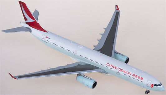 JC Wings Cathay Dragon Airbus A330-300 B-LBF 1:400 Diecast Model view 1