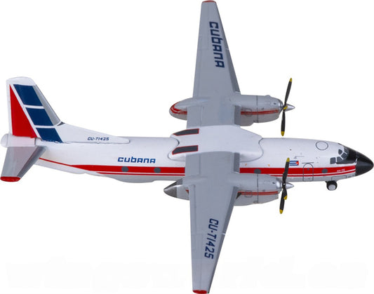 JC Wings Cubana Antonov An-26 CU-T1425 1:400 Diecast Model view 2