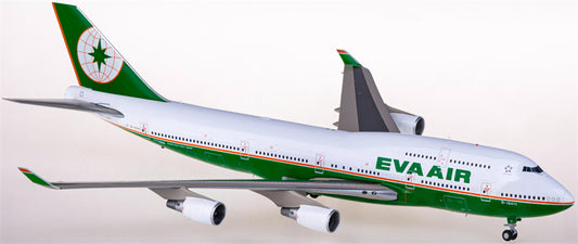 JC Wings EVA Air Boeing 747-400 B-16411 w/ Aviation tag 1:200 Diecast Model view 1