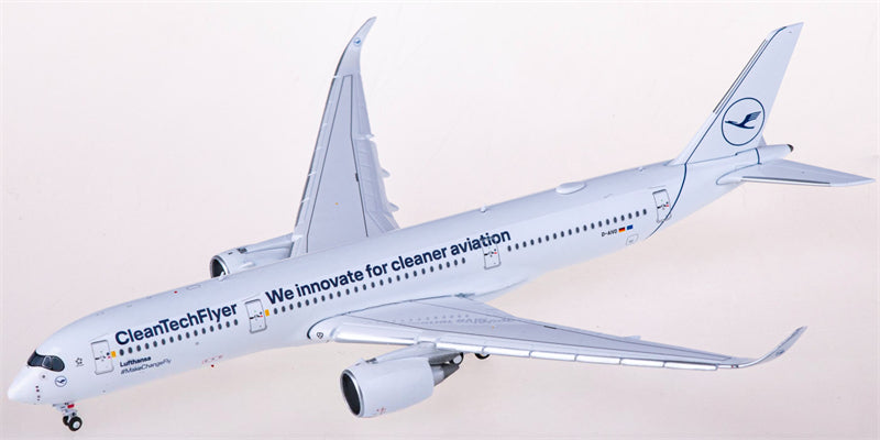 JC Wings Lufthansa Airbus A350-900XWB D-AIVD Flaps Down 1:400 Diecast Model view 1