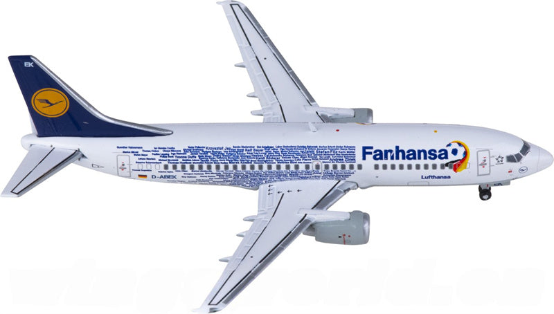 JC Wings Lufthansa Boeing 737-300 D-ABEK 1:400 Diecast Model view 2
