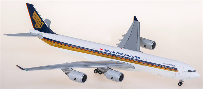 JC Wings Singapore Airlines Airbus A340-500 9V-SGB 1:200 diecast plane Diecast Model view 1