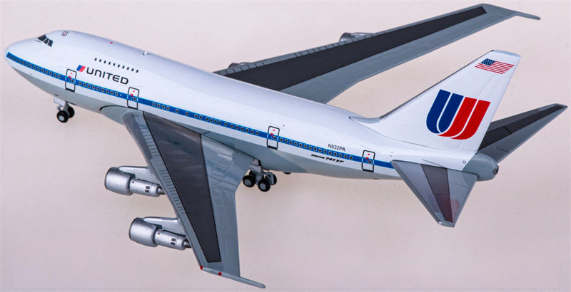 JC Wings United Airlines Boeing 747SP N532PA 1:400 Diecast Model view 4