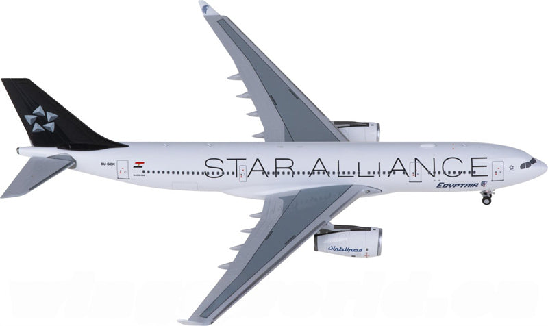NG Models EgyptAir Airbus A330-200 SU-GCK Star Alliance 1:400 diecast plane Diecast Model view 3