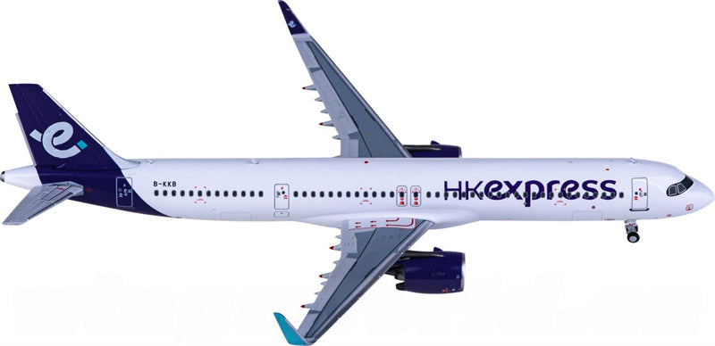NG Models HK Express Airbus A321neo B-KKB 1:400 Diecast Model view 4