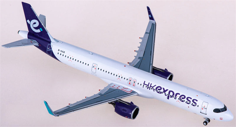 NG Models HK Express Airbus A321neo B-KKB 1:400 Diecast Model view 3
