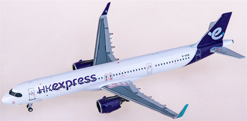 NG Models HK Express Airbus A321neo B-KKB 1:400 Diecast Model view 1