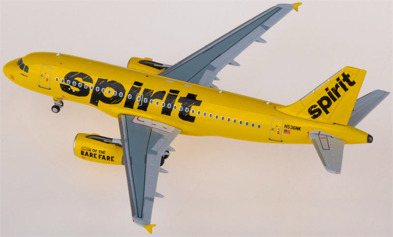 NG Models Spirit Airlines Airbus A319 N536NK 1:400 Diecast Model view 2