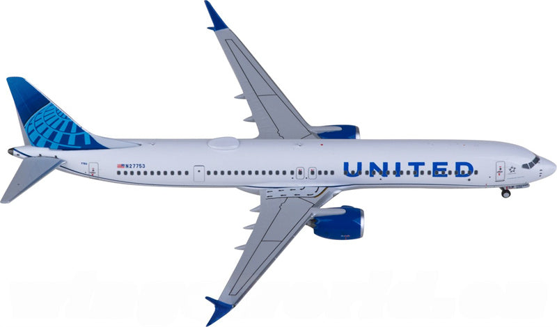 NG Models United Airlines Boeing 737 MAX 10 N27753 1:400 Diecast Model view 4