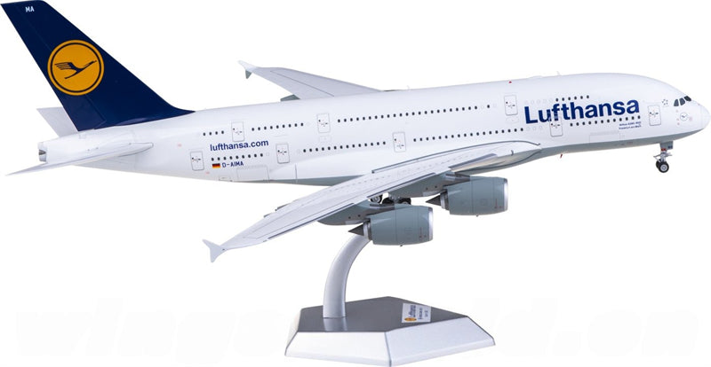 SQ Wings Lufthansa Airbus A380 D-AIMA 1:200 diecast plane Diecast Model view 3