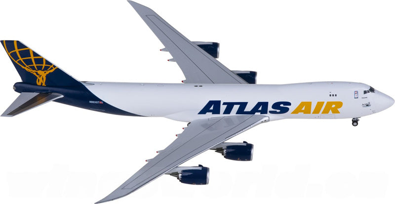 NG Models Atlas Air/ Apex logistic Boeing 747-8F N863GT 1:400 Diecast Model view 1