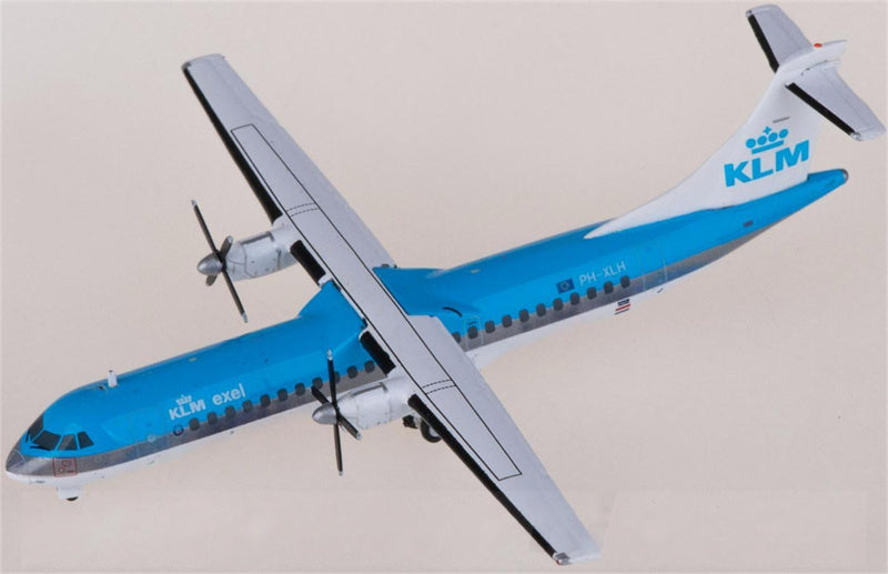 JC Wings KLM for ATR-72-200 PH-XLH 1:400 Airplane Pre-built  Airliner Model Display