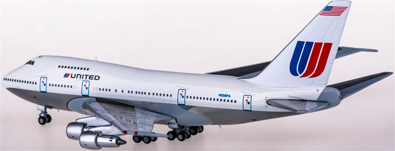 JC Wings United Airlines Boeing 747SP N538PA 1:400 Diecast Model view 3