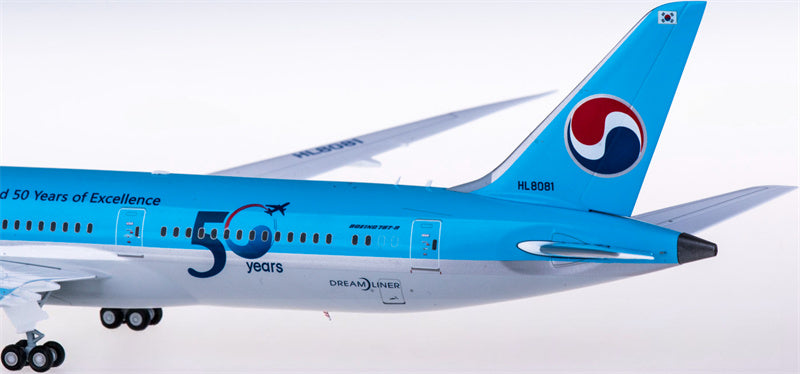 JC Wings Korean Air Boeing 787-9 Dreamliner HL8081 1:200 Diecast Model view 5