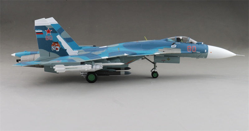 HOBBY MASTER Su33 Flanker D Bort 80 2nd Aviation Squadron 279th shipborne Fighter Aviation Regiment Russian Navy 2005 1:72 Aircraft Pre-built Model