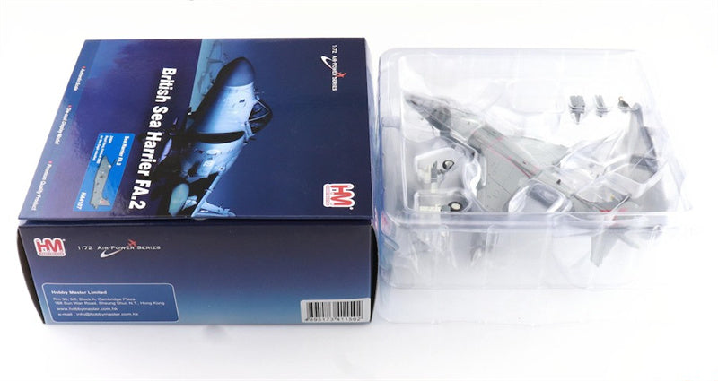 HOBBY MASTER Sea Harrier FA.2 ZH804 Royal Navy Fairford 2002 (w/ Sea Eagle missiles) 1:72 Aircraft Pre-built Model