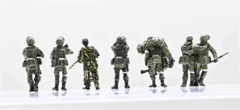 3R Russian Patrol Group Russian  8members Group 1:72 Figure Pre-built Model