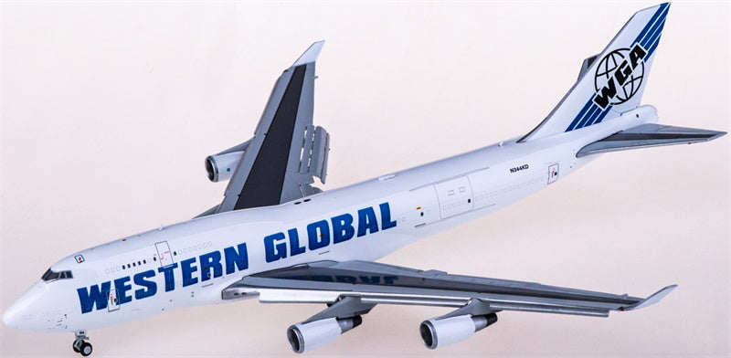 Geminijets Western Global Boeing 747-400 N344KD Flaps Down 1:400 Diecast Model view 4