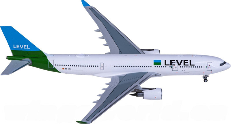 NG Models LEVEL Airbus A330-200 EC-NRH 1:400 Diecast Model view 1