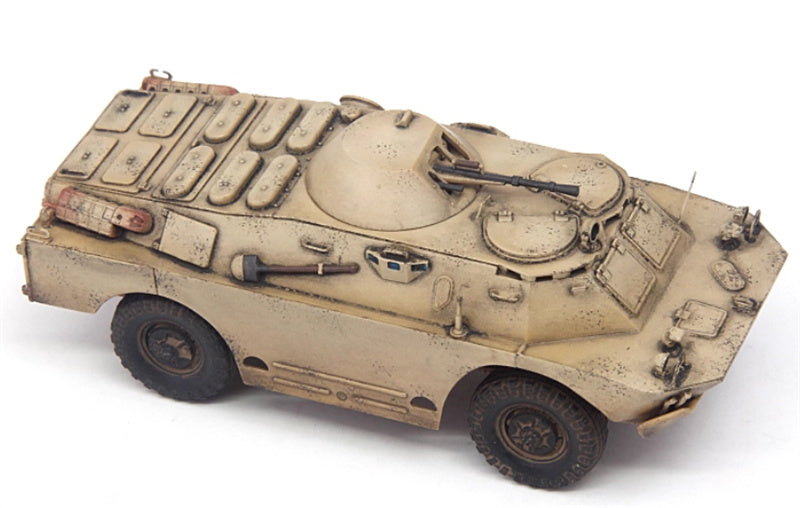S-MODEL BRDM-2 armored reconnaissance vehicle Middle East Sand colored coating 1:72 Tank Pre-built Model