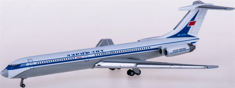 Herpa Aeroflot for Ilyushin IL-62M CCCP-86700 1:500 Aircraft Pre-built  Airliner Model Display
