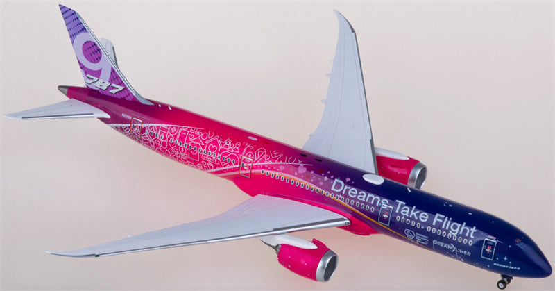 NGモデル ボーイング787-9 N1015B ドリームズ・テイク・フライト 1:400スケール 飛行機 組み立て済み旅客機モデル ディスプレイ