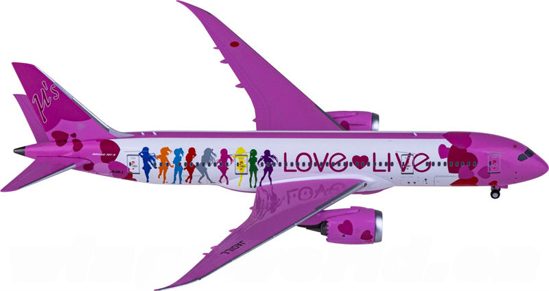 NG Models Boeing 787-8 JA01LL Love Live 1:400 Diecast Model view 1