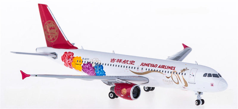 Phoenix Juneyao Airlines Airbus A320 B-6717 10 Years Anniversary 1:400 Diecast Model view 2