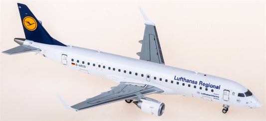 JC Wings Lufthansa for Embraer ERJ-190LR D-AECD 1:200 Aircraft Pre-built  Airliner Model Display