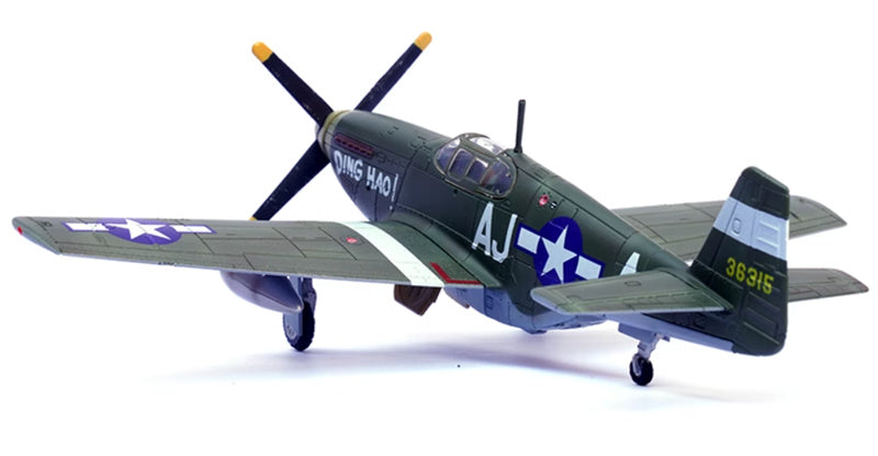 FLOZ US P-51B Mustang fighter jet DINGHAO 365 Air Squadron 1:72 Aircraft Pre-built Model