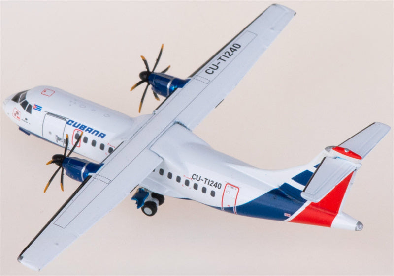Geminijets Cubana for ATR-42-500 CU-T1240 1:400 Airplane Pre-built  Airliner Model Display