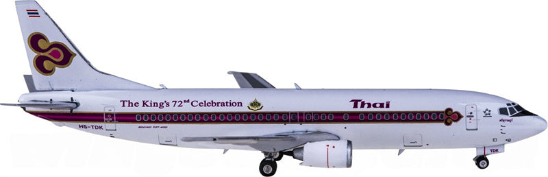 Phoenix Thai Airways Boeing 737-400 HS-TDK 1:400 Diecast Model view 3