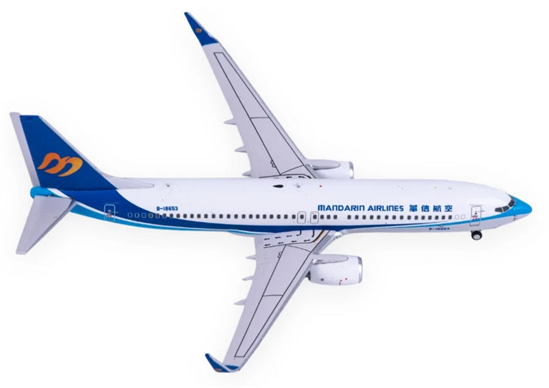 C Model 1:400 Mandarin Airlines B737-800 B-18653 DIECAST Model