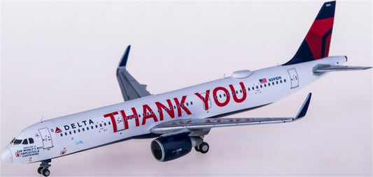 Geminijets Delta Air Lines for Airbus A321 N391DN Thank You 1:400 Airplane Pre-built  Airliner Model Display