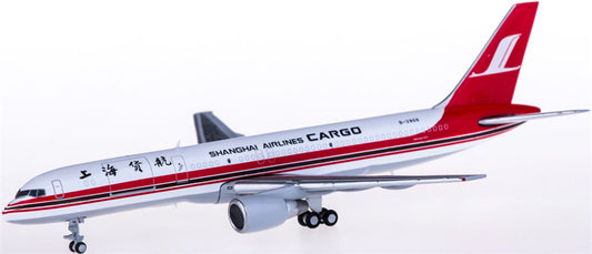 JC Wings Shanghai Airlines Cargo for Boeing 757-200F B-2808 1:400 Airplane Pre-built  Airliner Model Display