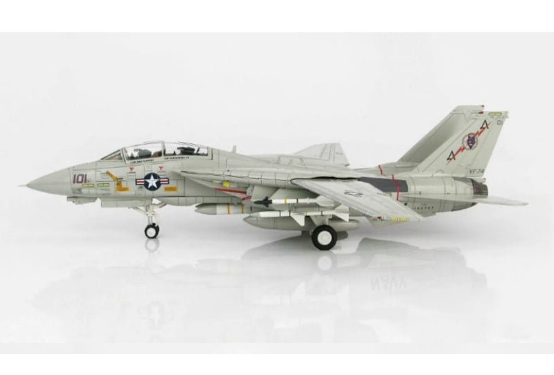 Hobby Master F-14A Tomcat VF-74 Be-Devilers 162707 USS Saratoga 1987 1/72 Aircraft Pre-built Model