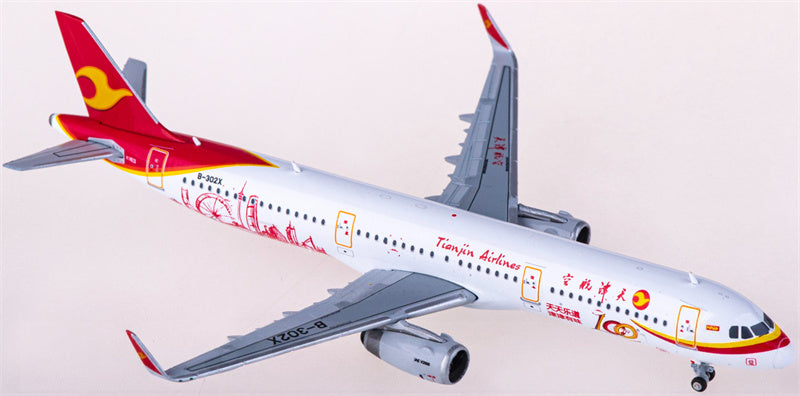 JC Wings Tianjin Airlines Airbus A321 B-302X 1:400 Diecast Model view 2
