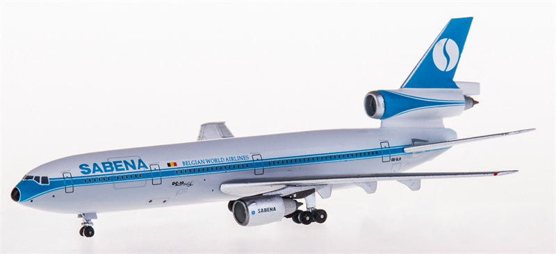 AeroClassics Sabena for McDonnell Douglas DC-10-30 OO-SLB 1:500 Aircraft Pre-built  Airliner Model Display