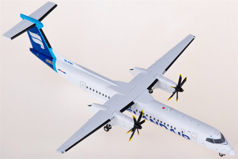 JC Wings Icelandair for Bombardier for Dash 8 Q400 TF-FXA 1:200 Airplane Pre-built  Airliner Model Display