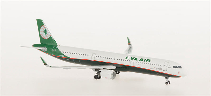 AeroClassics Eva Air Airbus A321 B-16222 1:400 Diecast Model view 2
