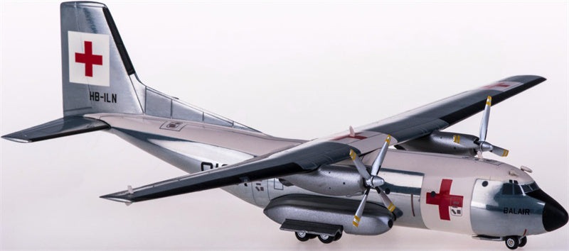 Herpa Balair Transall C-160 HB-ILN 1:200 Diecast Model view 1