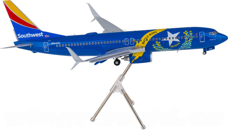 Geminijets Southwest Airlines Boeing 737-800 N8646B Nevada One Flaps Down 1:200 Diecast Model view 1