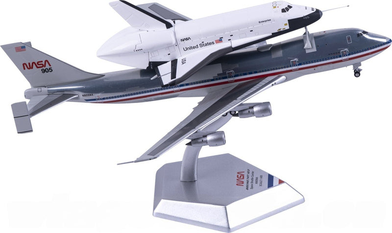 Patriot NASA Boeing 747-100 N905NA OV-101 1:400 Diecast Model view 1