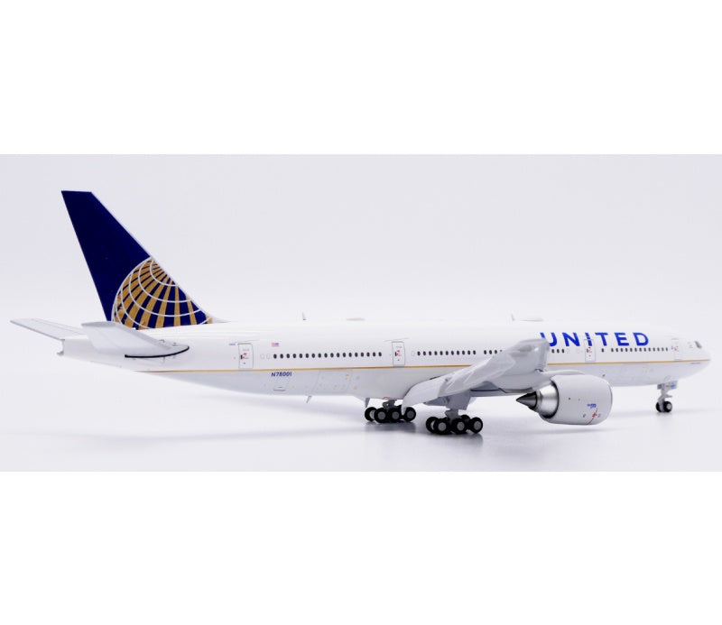 JC Wings 1:400 United Airlines B777-200ER N78001 Flaps down DIECAST Model
