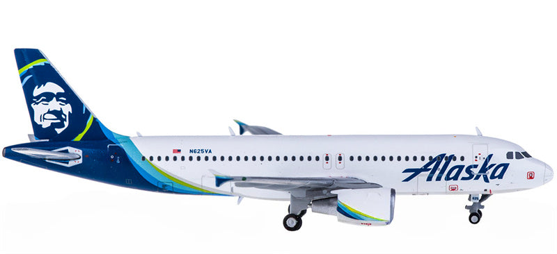 Geminijets Alaska Airlines Airbus A320 N625VA 1:400 Diecast Model view 2